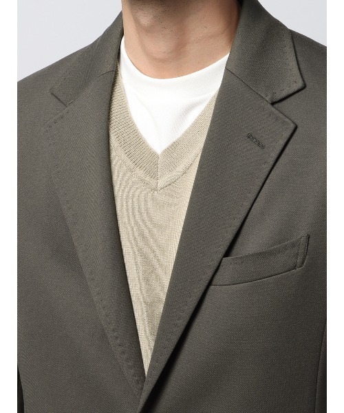 SUIT SQUARE(スーツスクエア)の「ジャケット ウォッシャブル ストレッチ ポンチツイル 無地(テーラードジャケット・メンズ・カーキ系/ネイビー系/グレー系・LL/L/M/S)」の12枚目の写真