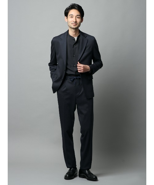 SUIT SQUARE(スーツスクエア)の「ジャケット ウォッシャブル ストレッチ ポンチツイル 無地(テーラードジャケット・メンズ・カーキ系/ネイビー系/グレー系・LL/L/M/S)」の5枚目の写真