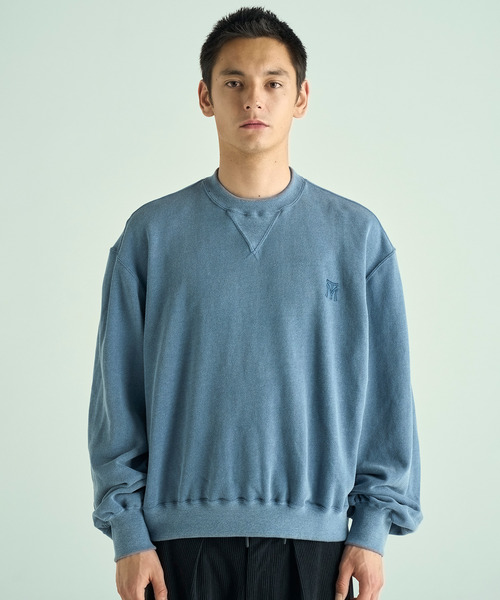 VICTIM（ヴィクティム）の「VICTIM ヴィクティム / VINTAGE EFFECT SWEAT ヴィンテージエフェクトスウェット トレーナー / VTM-25-CS-106（スウェット・メンズ・ブラック/ネイビー/グリーン・1/2/3）」の3枚目の写真