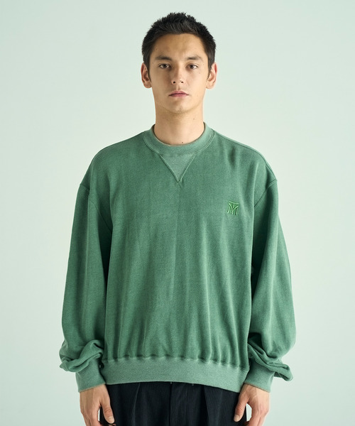 VICTIM（ヴィクティム）の「VICTIM ヴィクティム / VINTAGE EFFECT SWEAT ヴィンテージエフェクトスウェット トレーナー / VTM-25-CS-106（スウェット・メンズ・ブラック/ネイビー/グリーン・1/2/3）」の2枚目の写真