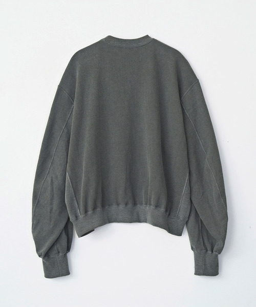 VICTIM（ヴィクティム）の「VICTIM ヴィクティム / VINTAGE EFFECT SWEAT ヴィンテージエフェクトスウェット トレーナー / VTM-25-CS-106（スウェット・メンズ・ブラック/ネイビー/グリーン・1/2/3）」の5枚目の写真