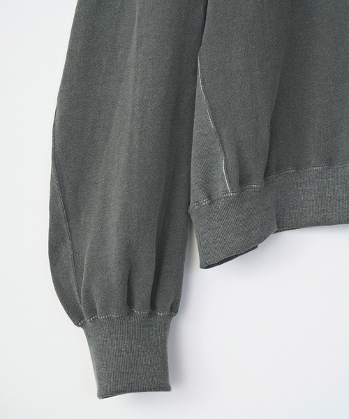 VICTIM（ヴィクティム）の「VICTIM ヴィクティム / VINTAGE EFFECT SWEAT ヴィンテージエフェクトスウェット トレーナー / VTM-25-CS-106（スウェット・メンズ・ブラック/ネイビー/グリーン・1/2/3）」の7枚目の写真