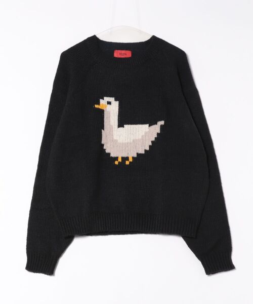 a.p.o.v.(エーピーオービー)の「a.p.o.v. ガチョウニットセーター(ニット/セーター・メンズ・ブラック/レッド・ONESIZE)」の5枚目の写真