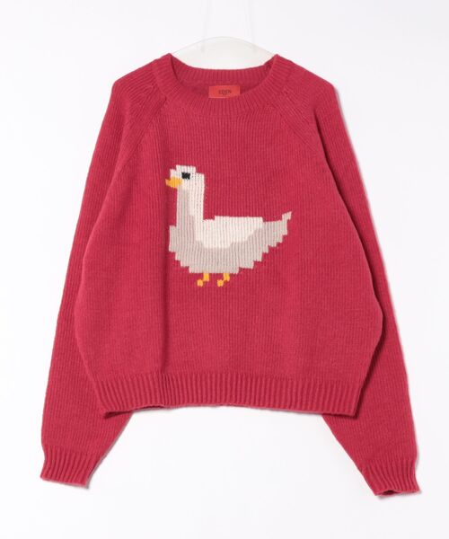 a.p.o.v.(エーピーオービー)の「a.p.o.v. ガチョウニットセーター(ニット/セーター・メンズ・ブラック/レッド・ONESIZE)」の6枚目の写真