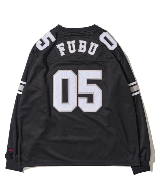 FUBU( フブ)の「【FUBU/フブ】ブランドロゴ ナンバーワッペン Vネック ゲームシャツ(スウェット・メンズ・ブラック/ホワイト/グリーン・MEDIUM/LARGE/X-LARGE)」の12枚目の写真