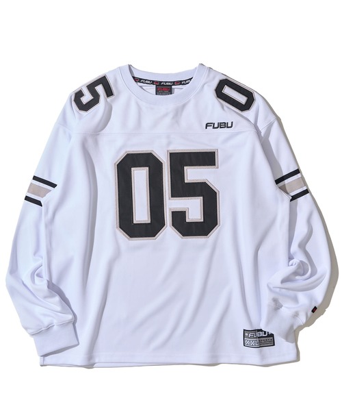 FUBU( フブ)の「【FUBU/フブ】ブランドロゴ ナンバーワッペン Vネック ゲームシャツ(スウェット・メンズ・ブラック/ホワイト/グリーン・MEDIUM/LARGE/X-LARGE)」の9枚目の写真