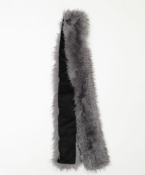 WEGO(ウィゴー)の「WEGO/ボリュームファータッチマフラー(マフラー・レディース・グレー/ブラウン/ホワイト/ホワイト系その他・FREE)」の12枚目の写真