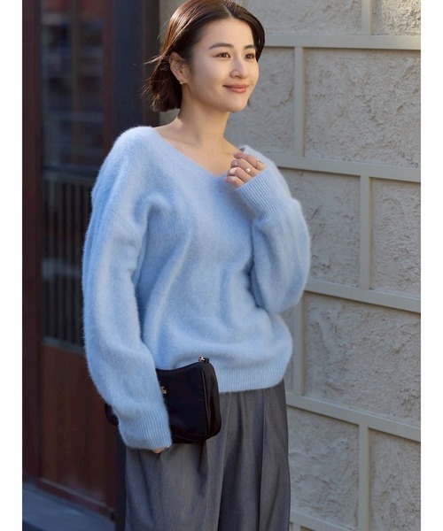 tonal PREMIUM FOX CASHMERE Vネックプルオーバー セール】PREMIUM FOX×CASHMERE Vネックプルオーバー（ニット/セーター