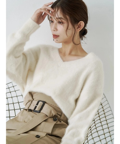 tonal PREMIUM FOX CASHMERE Vネックプルオーバー TONAL（トーナル） ニット セーター PREMIUM FOX×CASHMERE Vネックプル