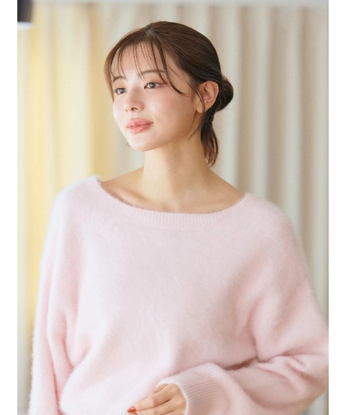 セール】PREMIUM FOX×CASHMERE Vネックプルオーバー（ニット/セーター