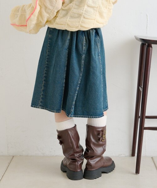 w closet（ダブルクローゼット）の「ダブルベルトミディスカート（スカート・レディース・ブルー/レッド/グリーン・FREE）」の15枚目の写真