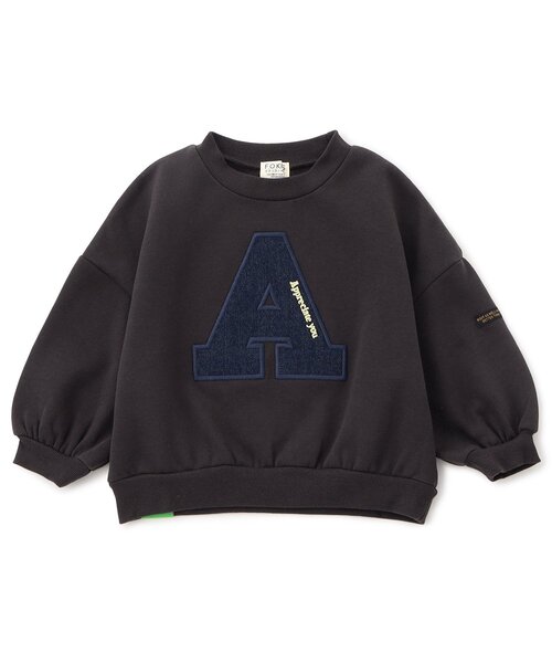 F.O.KIDS(エフオーキッズ)の「【ジュニア対応】アップリケトレーナー(スウェット・キッズ・マスタード/キナリ/チャコール/ターコイズブルー・140/130/120/110/100/90/80)」の3枚目の写真