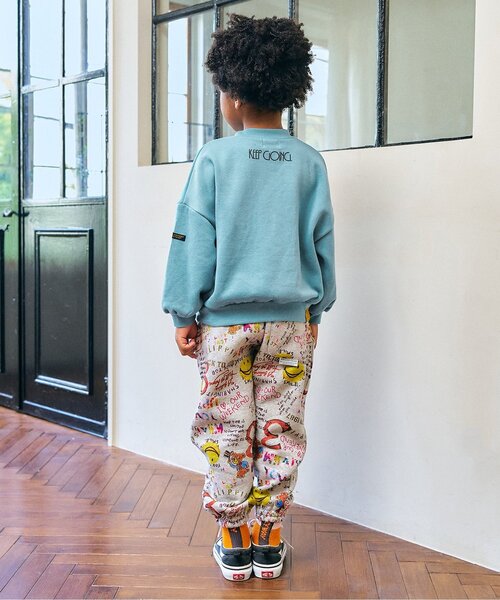 F.O.KIDS(エフオーキッズ)の「【ジュニア対応】アップリケトレーナー(スウェット・キッズ・マスタード/キナリ/チャコール/ターコイズブルー・140/130/120/110/100/90/80)」の8枚目の写真