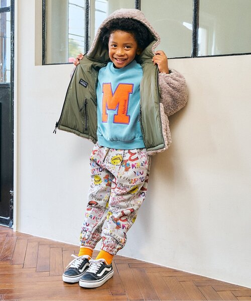 F.O.KIDS(エフオーキッズ)の「【ジュニア対応】アップリケトレーナー(スウェット・キッズ・マスタード/キナリ/チャコール/ターコイズブルー・140/130/120/110/100/90/80)」の9枚目の写真