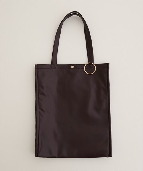 natural couture（ナチュラルクチュール）の「〈osono〉合皮参戦バッグ（トートバッグ・レディース・サックスブルー/ブラック/シルバー/ブラウン・FREE）」の3枚目の写真