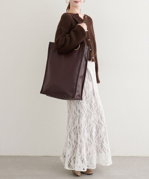 natural couture（ナチュラルクチュール）の「〈osono〉合皮参戦バッグ（トートバッグ・レディース・サックスブルー/ブラック/シルバー/ブラウン・FREE）」の19枚目の写真