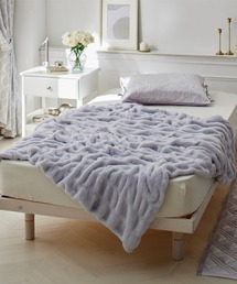 COCOPLATZ interior（ココプラッツインテリア）の「くしゅくしゅラビットファー調毛布&ブランケット│シングル【フルーエ/大人可愛い】（ブランケット・キッズ）」