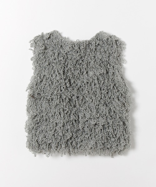 leinwande(ラインヴァンド)の「【leinwande】Sheep Knitted Vest(ベスト・レディース・グレー/ホワイト・ONE SIZE)」の6枚目の写真