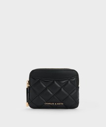 CHARLES & KEITH(チャールズ & キース)のAlva アルヴァ キルティング トップジップ カードホルダー(カードケース)