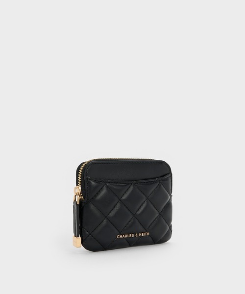 CHARLES & KEITH（チャールズ & キース）の「Alva アルヴァ キルティング トップジップ カードホルダー（カードケース・レディース・ブルーグラス/ブラック/シルバー系その他・XXS）」の10枚目の写真