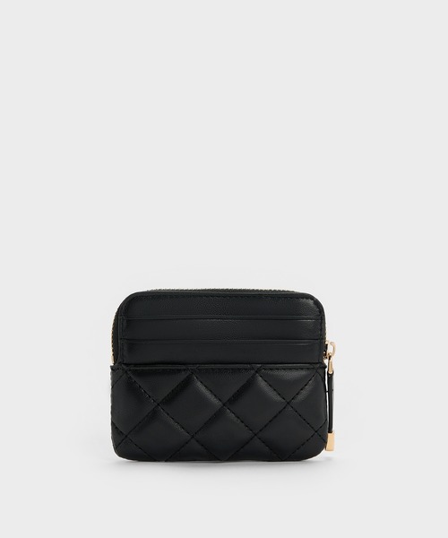 CHARLES & KEITH（チャールズ & キース）の「Alva アルヴァ キルティング トップジップ カードホルダー（カードケース・レディース・ブルーグラス/ブラック/シルバー系その他・XXS）」の11枚目の写真