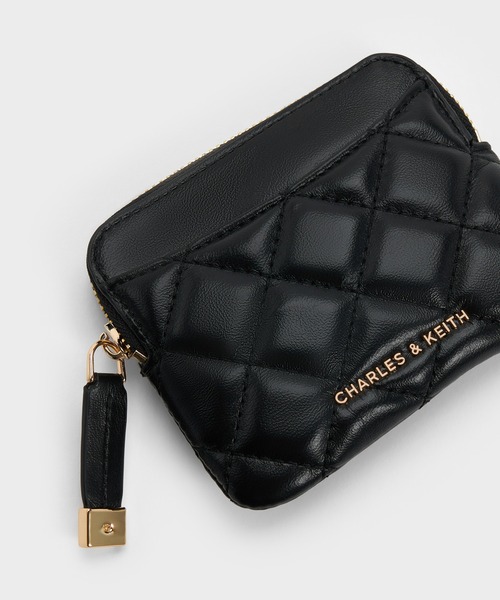 CHARLES & KEITH（チャールズ & キース）の「Alva アルヴァ キルティング トップジップ カードホルダー（カードケース・レディース・ブルーグラス/ブラック/シルバー系その他・XXS）」の12枚目の写真