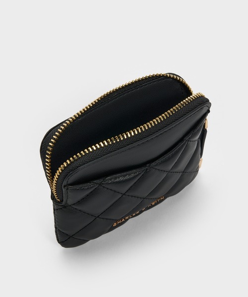 CHARLES & KEITH（チャールズ & キース）の「Alva アルヴァ キルティング トップジップ カードホルダー（カードケース・レディース・ブルーグラス/ブラック/シルバー系その他・XXS）」の13枚目の写真