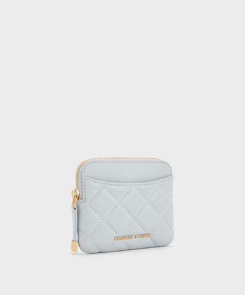 CHARLES & KEITH（チャールズ & キース）の「Alva アルヴァ キルティング トップジップ カードホルダー（カードケース・レディース・ブルーグラス/ブラック/シルバー系その他・XXS）」の14枚目の写真