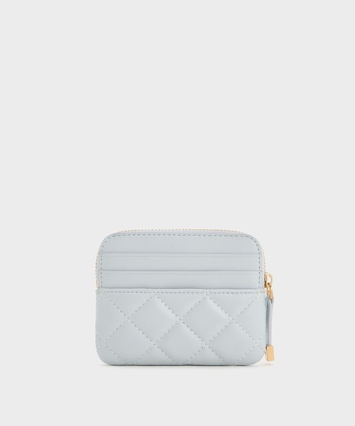 CHARLES & KEITH（チャールズ & キース）の「Alva アルヴァ キルティング トップジップ カードホルダー（カードケース・レディース・ブルーグラス/ブラック/シルバー系その他・XXS）」の15枚目の写真