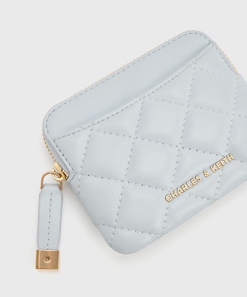 CHARLES & KEITH（チャールズ & キース）の「Alva アルヴァ キルティング トップジップ カードホルダー（カードケース・レディース・ブルーグラス/ブラック/シルバー系その他・XXS）」の16枚目の写真