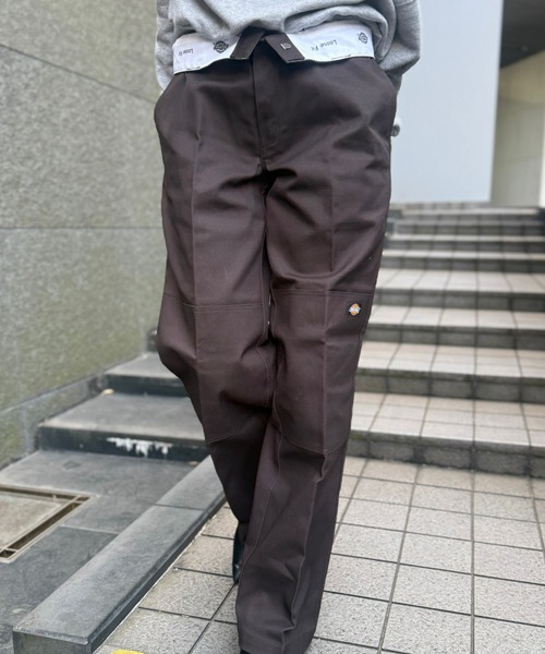 Dickies（ディッキーズ）の「Dickies/ディッキーズ ダブルニー ワークパンツ ルーズフィット "85283"　レングス32インチ（その他パンツ・メンズ・ネイビー/レッド/ホワイト/ダークブラウン/ブラック/オリーブ/カーキ/ブルーグリーン/ダークグリーン/チャコールグレー・28/30/32/34/36）」の4枚目の写真