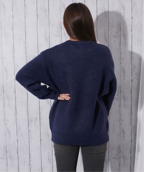 GORGE(ゴージ)の「《立体ニット帽×ブルドッグ》レディース ジャカード ニットプルオーバー キャラクター 秋冬(ニット/セーター・レディース・ボルドー/ネイビー/グレー/アイボリー・F)」の15枚目の写真