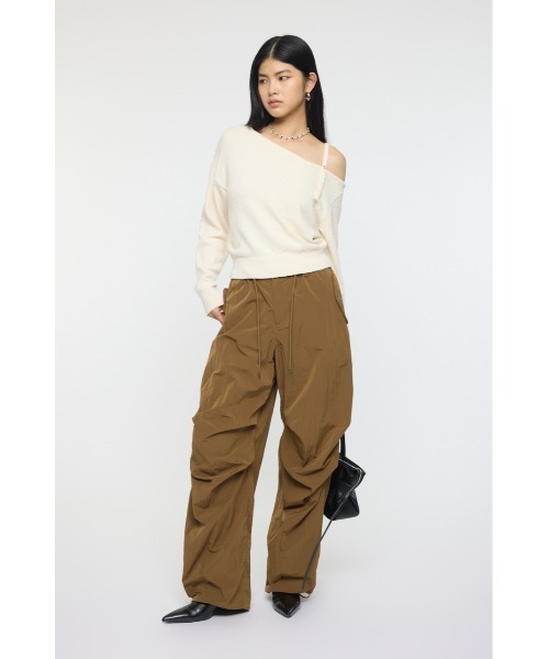 MOUSSY（マウジー）の「OVER カーゴパンツ（カーゴパンツ・レディース・ブラウン/ブラック・1/2）」の16枚目の写真