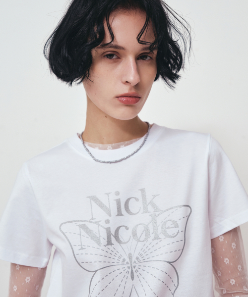 NICK&NICOLE（ニックアンドニコール）の「MASH FLOWER PATTERN TOP_IVORY（Tシャツ/カットソー・レディース・その他・LARGE/MEDIUM）」の8枚目の写真