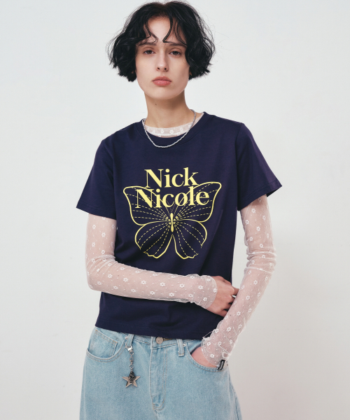 NICK&NICOLE（ニックアンドニコール）の「MASH FLOWER PATTERN TOP_IVORY（Tシャツ/カットソー・レディース・その他・LARGE/MEDIUM）」の3枚目の写真