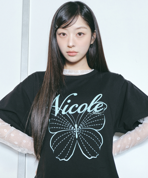 NICK&NICOLE（ニックアンドニコール）の「MASH FLOWER PATTERN TOP_IVORY（Tシャツ/カットソー・レディース・その他・LARGE/MEDIUM）」の4枚目の写真