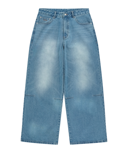 AAKAM（アーカム）の「Embossing Logo Denim Pants (Blue)（デニムパンツ・レディース・その他・2/1）」の14枚目の写真