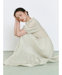 GANISONG（ガニソン）の「フォレストフェアリー ボタンワンピース_シアーグリーン（ワンピース）」