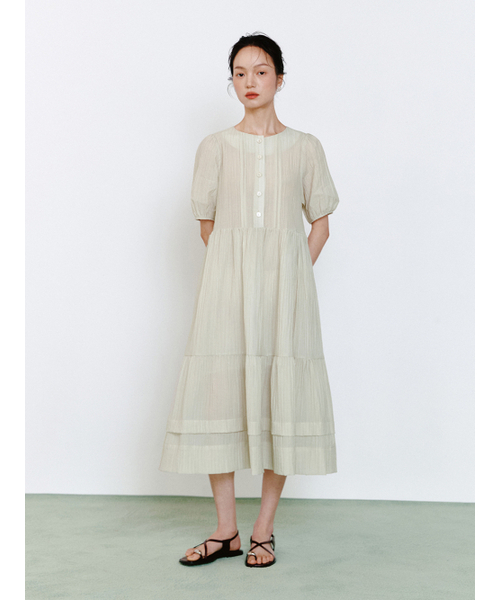 GANISONG（ガニソン）の「フォレストフェアリー ボタンワンピース_シアーグリーン（ワンピース・レディース・その他・SMALL/MEDIUM）」の2枚目の写真