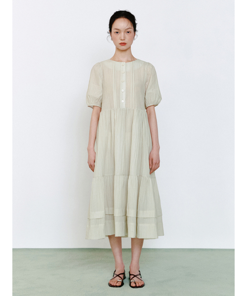 GANISONG（ガニソン）の「フォレストフェアリー ボタンワンピース_シアーグリーン（ワンピース・レディース・その他・SMALL/MEDIUM）」の3枚目の写真