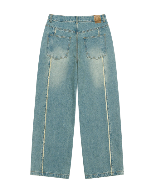 F.ILLUMINATE（フィルミネイト）の「カットオフワイドデニムパンツ-インディゴ（デニムパンツ・レディース・その他・SMALL/MEDIUM/LARGE）」の3枚目の写真