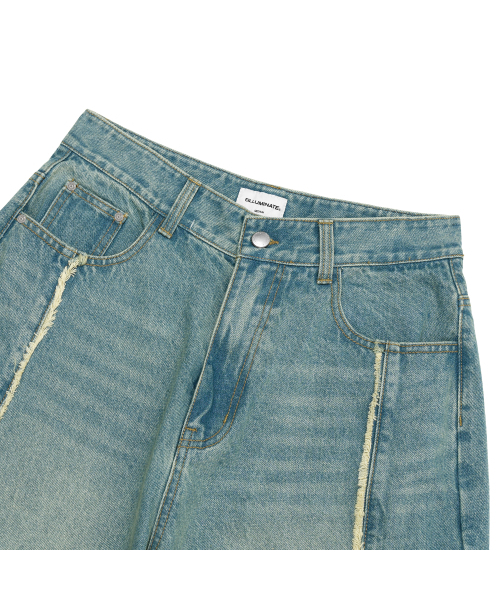 F.ILLUMINATE（フィルミネイト）の「カットオフワイドデニムパンツ-インディゴ（デニムパンツ・レディース・その他・SMALL/MEDIUM/LARGE）」の6枚目の写真