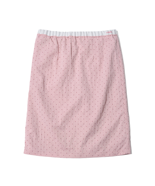 YOUHEE(ユヒ)の「POLKA DOT LAYERED MIDI SKIRT PINK(スカート・レディース・その他・SMALL/MEDIUM)」の2枚目の写真