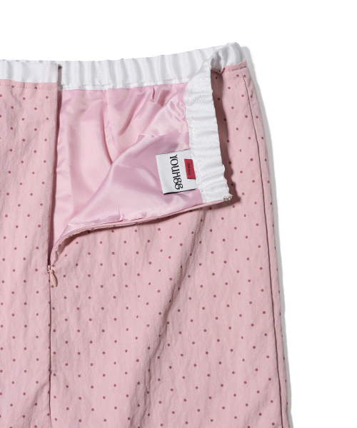 YOUHEE(ユヒ)の「POLKA DOT LAYERED MIDI SKIRT PINK(スカート・レディース・その他・SMALL/MEDIUM)」の5枚目の写真