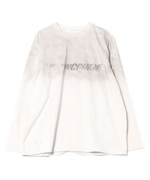 Never mind the XU | 【Never mind the XU】washed long sleeve / 【ネバーマインド ザ エックスユー】ウォッシュドロゴ長袖Tシャツ(Tシャツ/カットソー)