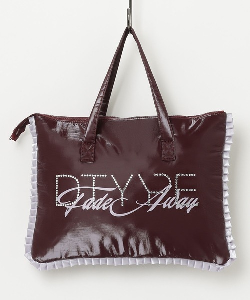DTYYPE(ドタイプ)の「ストーンロゴフリルPCバッグ(トートバッグ・レディース・グレー/ボルドー・FREE)」の22枚目の写真
