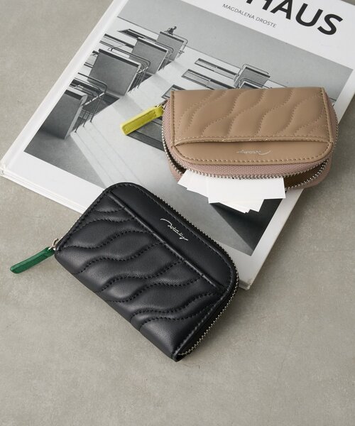 BIRTHDAY BAR（バースデイバー）の「本革キルティングカードケース（カードケース・レディース・ベージュ/ブラック・0）」の3枚目の写真