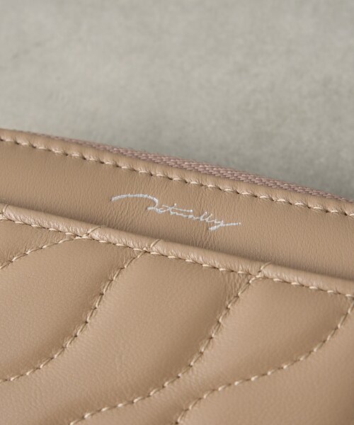 BIRTHDAY BAR（バースデイバー）の「本革キルティングカードケース（カードケース・レディース・ベージュ/ブラック・0）」の13枚目の写真