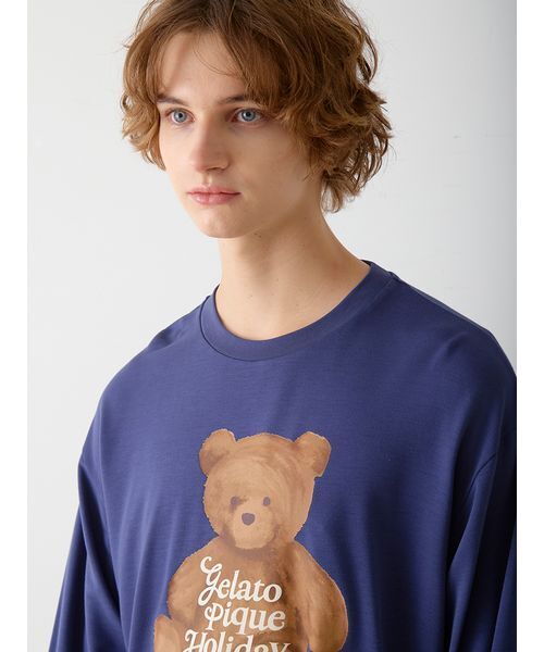セール】【HOLIDAY】【HOMME】ベアワンポイントロンT（ルームウェア