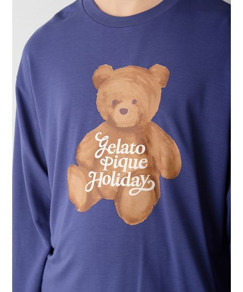 セール】【HOLIDAY】【HOMME】ベアワンポイントロンT（ルームウェア